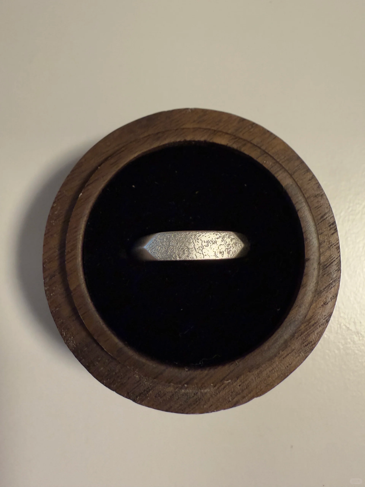 Cat nose print ring engraved with a real cat's nose print