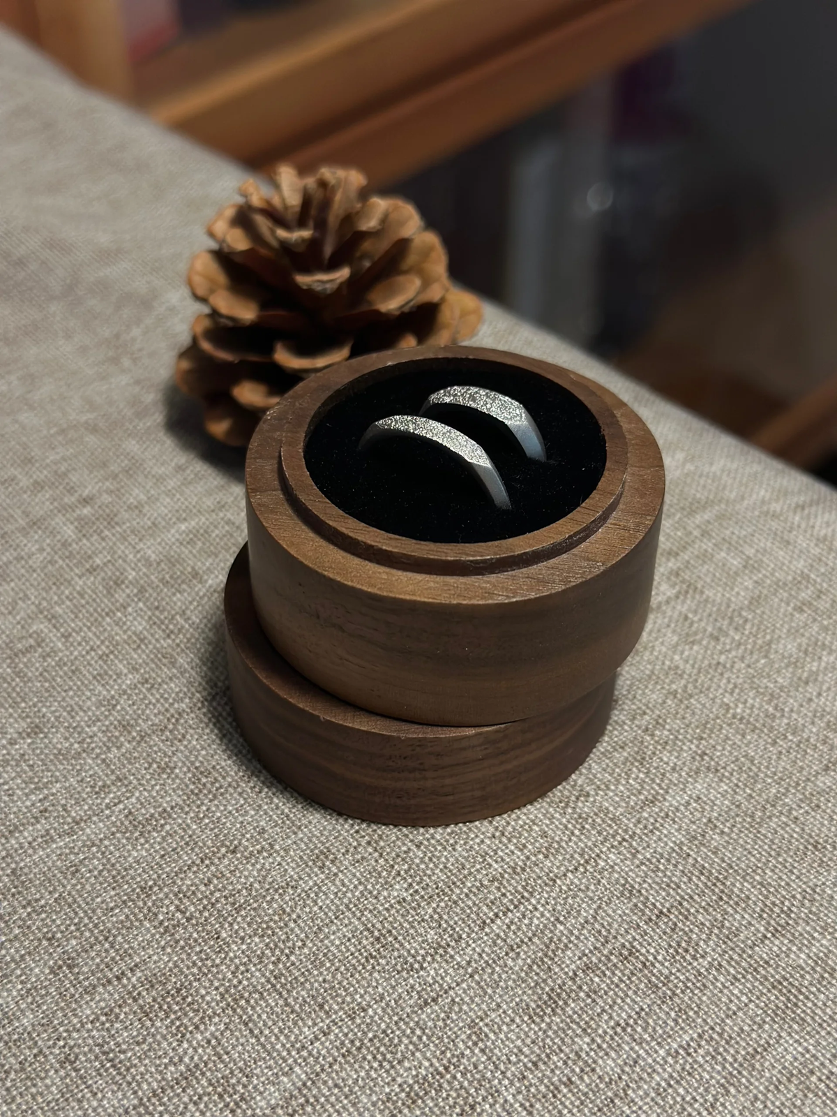 Cat nose print ring engraved with a real cat's nose print, photo 2
