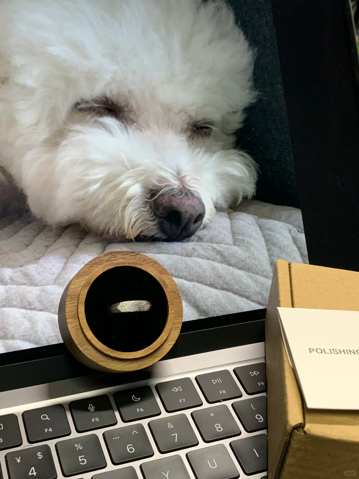 Dog nose print ring engraved with a real dog's nose print, photo 5
